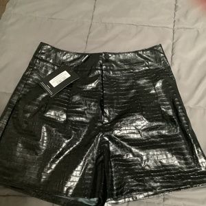 Croc print shorts